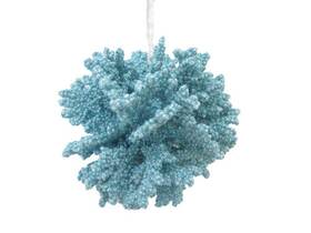 79-81175 December Diamonds Ocean Coral Teal Blue Ball Christmas Holiday Ornament