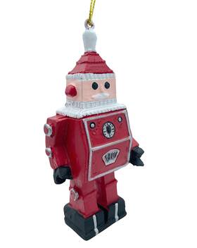 December Pets 850020483587 Santa Claus Robot Christmas Tree Ornaments For