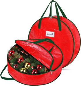 Deckthehalls 705353051920 Christmas Wreath Storage Container 2-pack Waterproof Sto