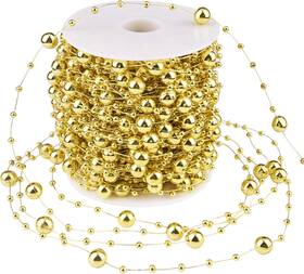 Decor 313023211262 100 Feet Christmas Tree Beads Garland Decoration Artificial Plastic Reflective