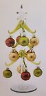 Decorative Glass Christmas Tree With 12 Removable Colored Ornaments Ls Arts 8inch