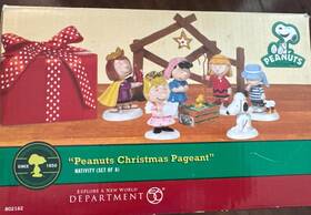 Department 56 045544338011 2011 Dept Peanuts Christmas Pageant Nativity Set New In Box