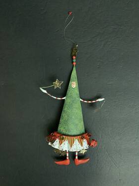 56.38172 Department 56 Patience Brewster Krinkles Tin Christmas Tree Holiday Ornament