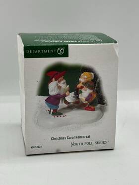 56.57222 Department 56 57222 Christmas Carol Rehearsal Elfs North Pole Series Village