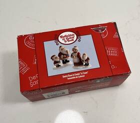 56.59399 Department 56 Super Rare Christmas Santa Claus Is Cominft To Town Set Of 2 Cib