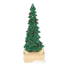 6007700 Department 56 Village Accessories Green Christmas Town Center Tree 8.75 Inch With Box