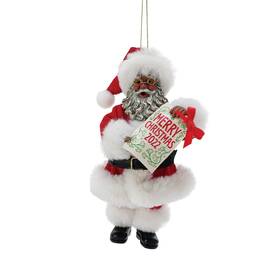 6010640 Department 56 Possible Dreams Santa Merry Christmas 2022 Dated Hanging Ornament 6 Inch Mu