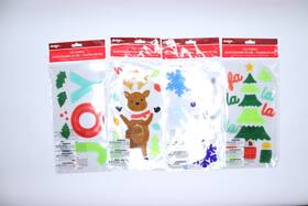 Ig140739 Design Group 24-pk Christmas Decor Clings Gel 6 Inch X 12