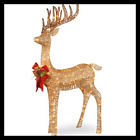 Df-105010u National Tree Sisal Splendor Champagne Standing Deer Mini 729083988738