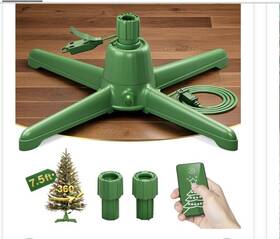 Dg-direct 768837696215 360 Rotating Christmas Tree Stand Up To 7.5ft 90lb Artificial