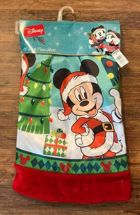Disney 000034609736 Mickey And Friends 48 Inch Christmas Tree Skirt Ruz 2022 Holiday Decor - New