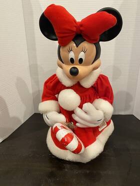 Disney 039934409627 Unlimited Santas Best Minnie Mouse Christmas Mrs Clause Statue 1996