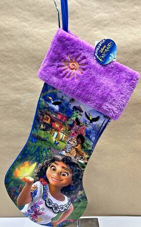 Disney 086131705403 Encanto Movie Film Song Purple Kurt Adler Christmas 19 Inch Stocking Nwt New