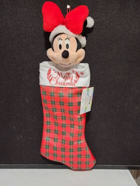 Disney 086786999509 New Magic Holiday Minnie Mouse Santa Animated Musical Stocking Christmas