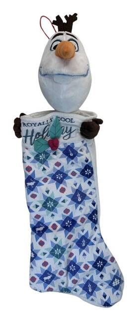 Disney 191245103141 Big Head 24 Inch Olaf Royally Cool Frozen Merry Christmas Stocking 3d