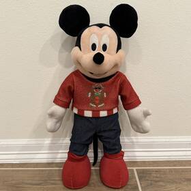 Disney 191245174684 Mickey Mouse Gingerbread Man Christmas 23in Weighted Porch Plush Greeter
