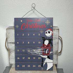 Disney 193849023047 2021 The Nightmare Before Christmas Jack Zero Wooden Advent Calendar New Rare