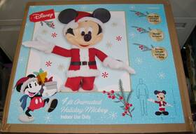 23sv24033 Disney New Animated Holiday Mickey Mouse 4 Ft. Christmas Santa Talks Sings Moves