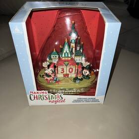 Disney 434082567531 Nib New Christmas Countdown Calendar Mickey Minnie Mouse Castle Figurine