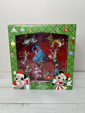 Disney 437101496850 Nib Classics Mini Sketchbook Christmas Ornament Set Of 8 Genie Simba