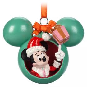 Disney 437101496935 Bnwt Santa Mickey Mouse Icon Sketchbook Christmas Tree Ornament