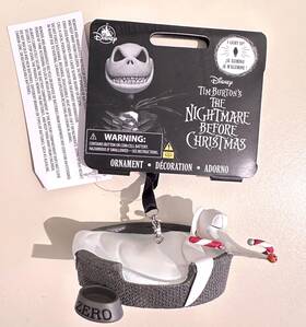 Disney 437102803084 Bnwt The Nightmare Before Christmas - Zero Light-up Ornament