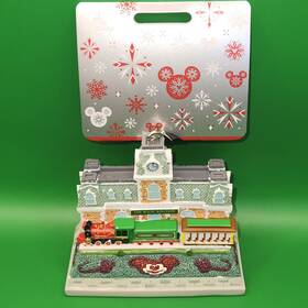 Disney 465064078622 Parks Magic Kingdom Railroad Train Station Sketchbook Christmas Ornament