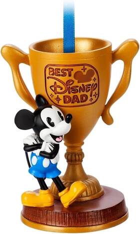 Disney 465066295072 Bnwt Minnie Mouse Ftftbest Dadftft Figural Christmas Tree Ornament