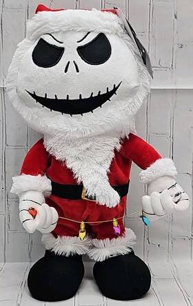 780285 Disney Nightmare Before Christmas 14 Inch Animated Musical Jack Skellington Santa Nwt