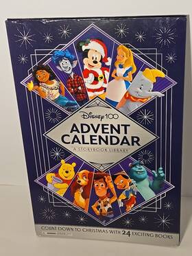 Disney 781837717651 Jumbo Advent Calendar 24 Mini Books Library Countdown To Christmas