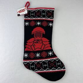 Disney 875598117283 Star Wars Knit Christmas Stocking Praetorian Guard Black Red
