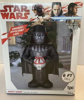 881832 Disney Star Wars Darth Vader Christmas Inflatable 6 Ft Led Light Up
