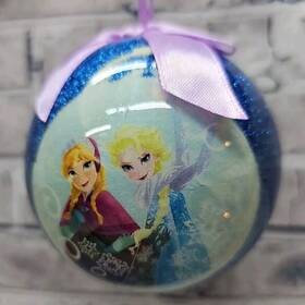 Disney 887734101193 Disneys Frozen Elsa Anna And Olaf 3 Inch Christmas Ornament Unbreakable Sparkles