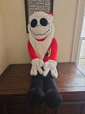 A22311 Disney Nightmare Before Christmas Santa Jack Skellington 48 Inch Jumbo Plush Stuffed
