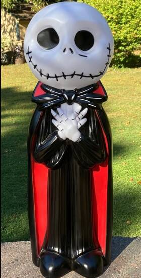 Disney / Gemmy 191245288824 Jack Skellington Nightmare Before Christmas Lighted Blow Mold 24 Inch