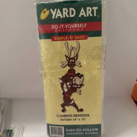Ya30021 Do-it-yourself 1998 Climbing Reindeer Yard Art Pattern Christmas 24 Inch X70