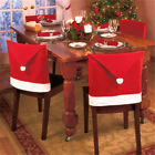 Doj172213 Unbranded Red Hat Chair Back Cover Santa Clause Christmas Dinner
