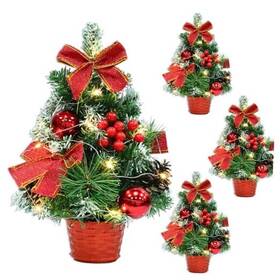 Dch-4v112mab Dongguan Qianjing Electronic Industry Co. Ltd. 4 Pack 12 Inch Mini Christmas Trees With Lights Table Top Tree For
