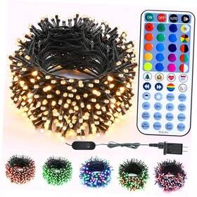 Kkudelld247 Dongguan Rico Electronic Co. Ltd. Rgbw Christmas Lights 98.5ft Color Changing String 300 Led - Green Wire