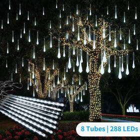 It9050385wh Donwell 288 Led Solar Powered Meteor Shower Lights - Garden/yard/patio/xmas Decor