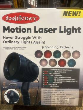 Doohickey 810025093051 Christmas Laser Led Projector Light Moving Outdoor Landscape Xmas Lamp