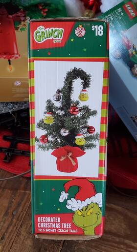 Dr. Seuss 430002250958 New The Grinch 12.5 In Tall Decorated Christmas Tree 2025