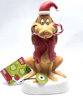 Jxp-0524 Dr. Seuss 2024 Dr.seuss 12 Inch Led Lighted Max Grinch Dog Santa Christmas Blow Mold D Cor New