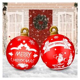 Sdq-002 Draywitt 2 Pcs 32in Pvc Inflatable Christmas Ball Ornaments Santa Claus Outdoor Decor