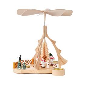 Dregeno 806091030919 Festive Snowman German Christmas Pyramid - 10 Inches High Handcrafted Germa