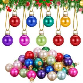 Hikq2puh Dslsqd 737991 1 60pcs Christmas Mini Balls Ornaments Xmas Tree Hanging Decorations Colorful