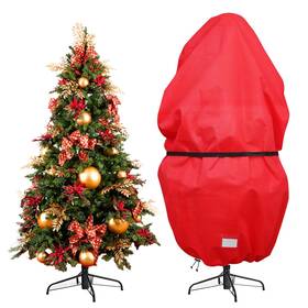 Dudsoeho 768383102581 Upright Christmas Tree Storage Bag With Adjustable Straps Xmas Cover Wi