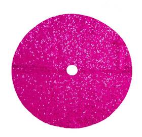 Duobao 882249523775 36 Inch Fuchsia Sequin Christmas Tree Skirt Glitter Holiday Wedding Decor