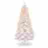 Duwi1-302-75 National Tree 7.5 Ft Dunhill White Irridescent Slim Fir Hinged With 600 Clear Lights 729083260315