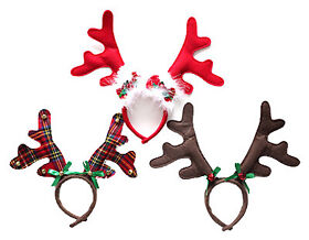 168223 Dyno Seasonal Solutions 0408615cc 9 In. Felt Christmas Antler Headband Pack Of